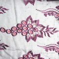 Tessuto per merletti embrodiery indiano viola chiaro per abito
